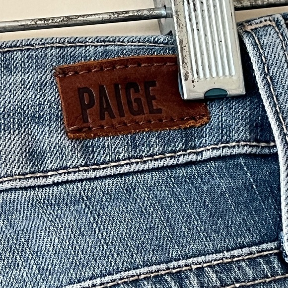 PAIGE Verdugo Crop Jeans Medium Wash Designer Run Small Women’s Size 28 - Picture 3 of 14